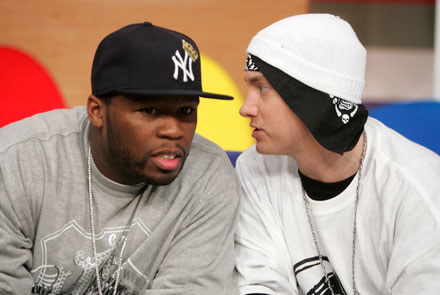 50 Cent i Eminem: "Słuchaj, czuję się coś niewyraźnie..." fot. Scott Gries /Getty Images/Flash Press Media