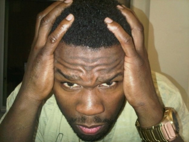 50 Cent i jego rosnące włosy /