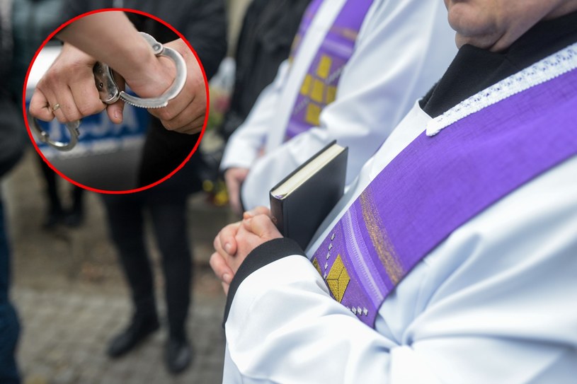 53-letni rabuś został zatrzymany przez księży /Piotr Kamionka /Reporter