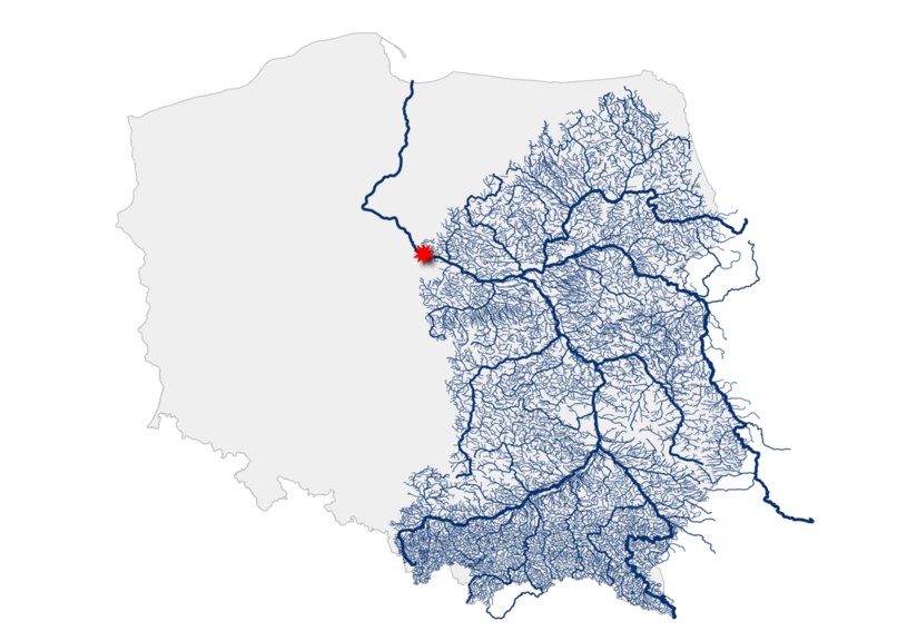 57 tys. km rzek odciętych od możliwości migracji ryb dwuśrodowiskowych przez zaporę we Włocławku. /Piotr Bednarek/CC BY-SA 4.0 DEED (https://creativecommons.org/licenses/by-sa/4.0/deed.pl) /Wikimedia