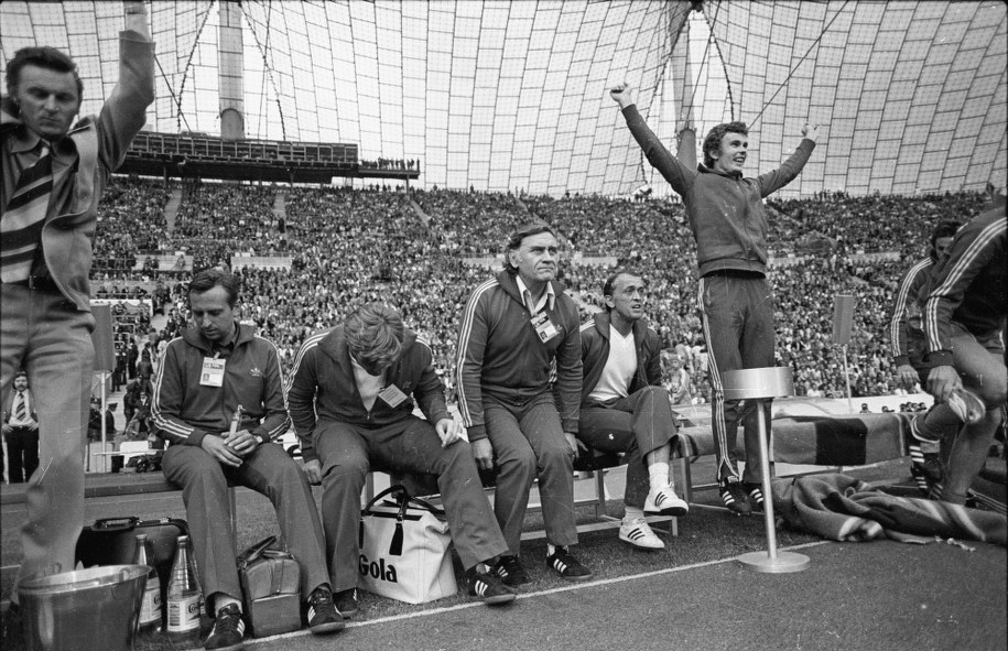 6.07.1974. Mecz na Stadionie Olimpijskim o 3. miejsce na Mistrzostwach Świata, Polska – Brazylia 1:0 (0:0) /CAF/archiwum /PAP
