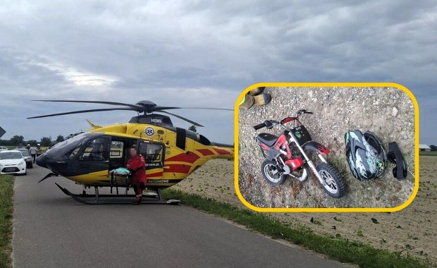 6-latek ranny w wypadku. Jechał minicrossem niedopuszczonym do ruchu