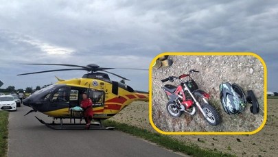 6-latek ranny w wypadku. Jechał minicrossem niedopuszczonym do ruchu