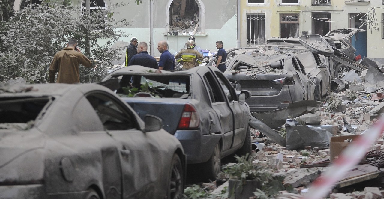 6 ofiar ataku na Lwów. "Na terenie Ukrainy nikt nie jest bezpieczny"