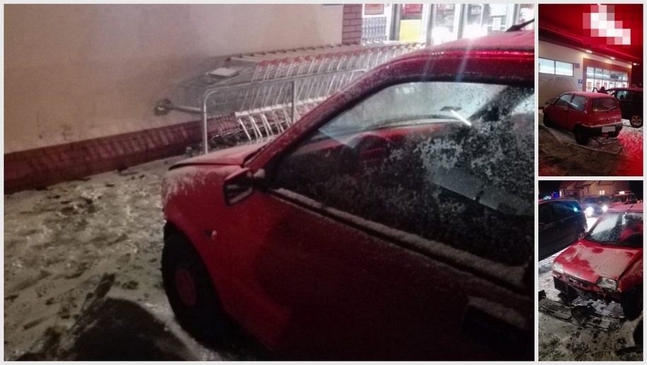 60-latka uderzyła w ścianę budynku /Policja