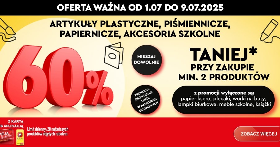 60% rabatu na szkolne zakupy? Biedronka znów wyprzedziła konkurencję! /Biedronka /INTERIA.PL