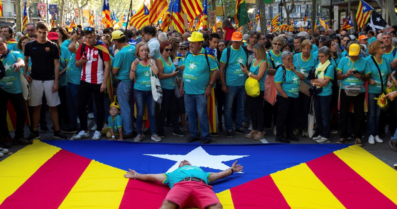 600 tys. osób na wiecu z okazji święta Katalonii w Barcelonie