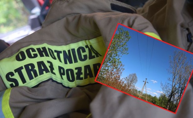 61-latek i dwóch strażaków porażeni prądem. Wszystko przez metalowy szlaban