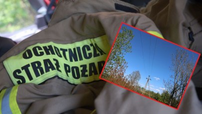 61-latek i dwóch strażaków porażeni prądem. Wszystko przez metalowy szlaban