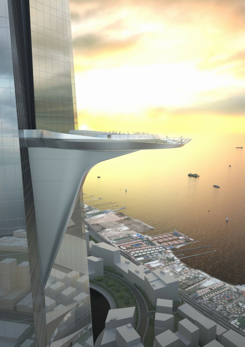 644 metry nad ziemą znajować się będzie taras widokowy /Jeddah Economic Company/Adrian S /East News