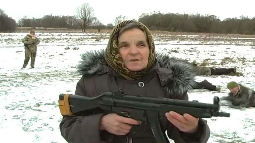 68-letnia Ukrainka zrobi wszystko, by nie dopuścić do rosyjskiej okupacji ziem Ukrainy /East News