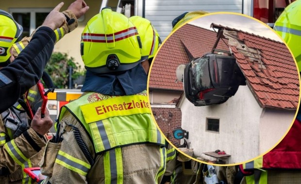7-latek potrącony podczas zabawy. Auto wbiło się w dach stodoły