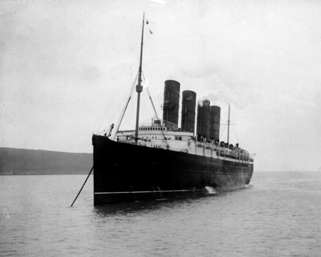7 maja 1915 r. transatlantyk zatonął 18 km na południe od wybrzeży Irlandii / 	PA Wire    /PAP/EPA
