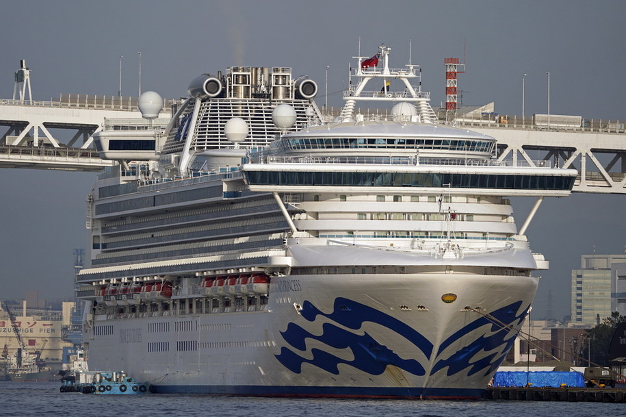 70 kolejnych osób zakażonych koronawirusem na wycieczkowcu Diamond Princess /FRANCK ROBICHON /PAP/EPA