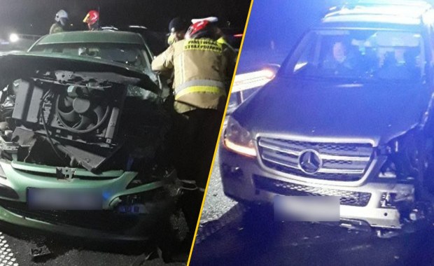 70-latka wjechała pod prąd na ekspresówkę. Poważny wypadek w Łodzi