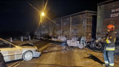 71-latek wjechał w pociąg. Może mówić o wielkim szczęściu