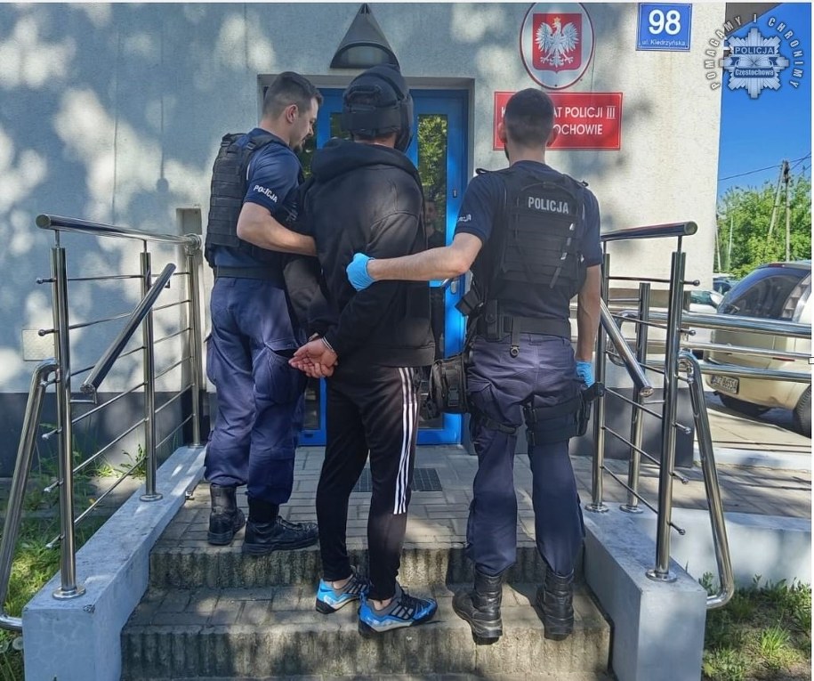 8 miesięcy bezwzględnego więzienia za atak na lekarkę w szpitalu w Częstochowie /Śląska policja /