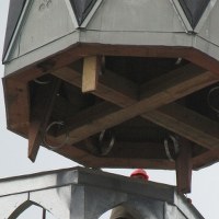 Montaż 8-tonowej iglicy w Kołbaczu