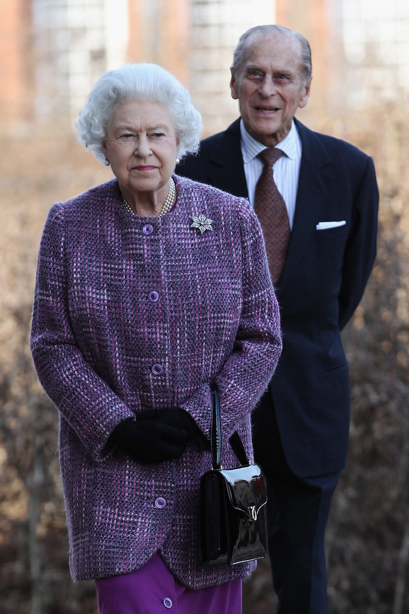 86-letnia królowa Elżebieta II z mężem, 90-letnim księciem Filipem /Getty Images