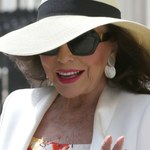 90-letnia gwiazda "Dynastii" zachwyca nad basenem. Joan Collins pokazała się w stroju kąpielowym 