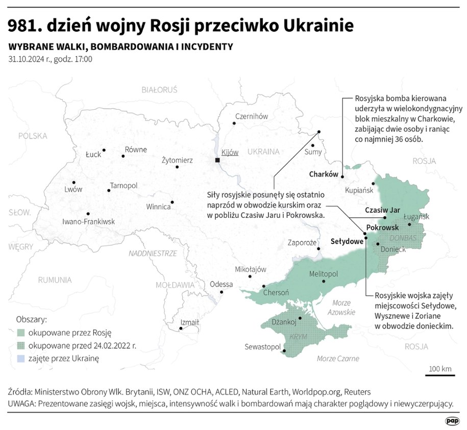 981. dzień wojny Rosji przeciwko Ukrainie /Michał Czernek /PAP