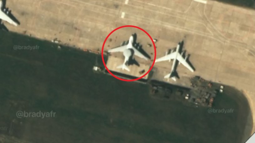 A-50 Berijew został zauważony niedaleko Ukrainy. To unikat /@bradyafr /Twitter