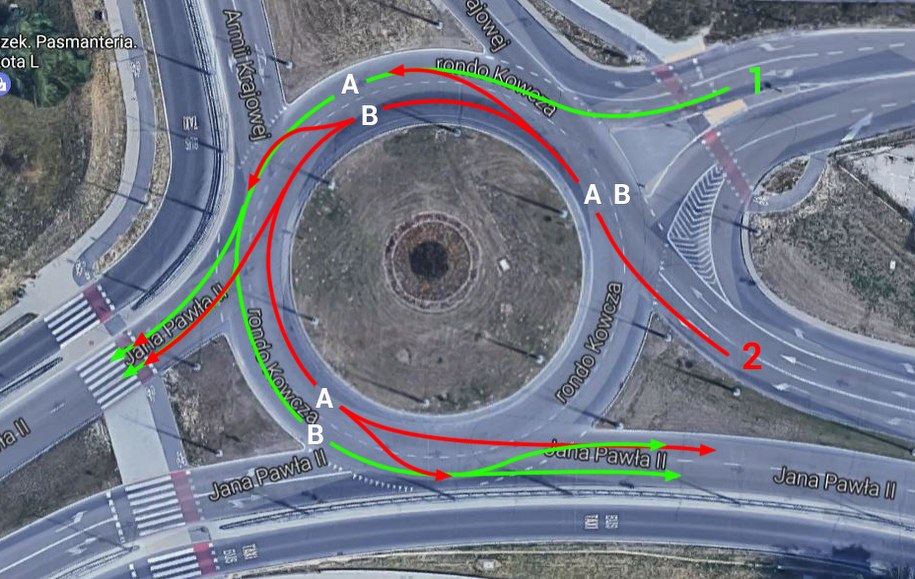 A jak Wy zachowalibyście się na tym rondzie /RMF24.pl