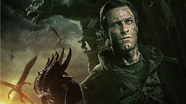 Aaron Eckhart na polskim plakacie filmu "Ja, Frankenstein' /materiały dystrybutora