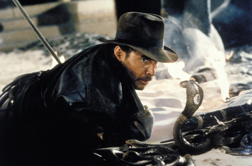 Aby nakręcić scenę, w której Indiana Jones staje oko w oko z kobrą, użyto szklanej szyby, którą umieszczono pomiędzy nim i wężem /Polsat /materiały prasowe