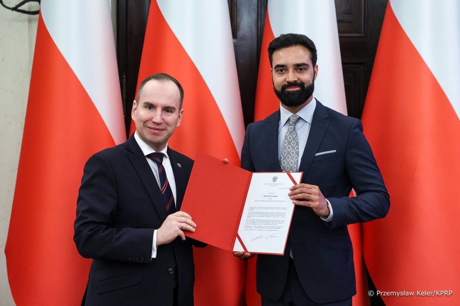 Adam Andruszkiewicz i Paweł Svinarski (Paweł Swinarski) /Przemysław Keler, Kancelaria Prezydenta Rzeczypospolitej /Materiały prasowe