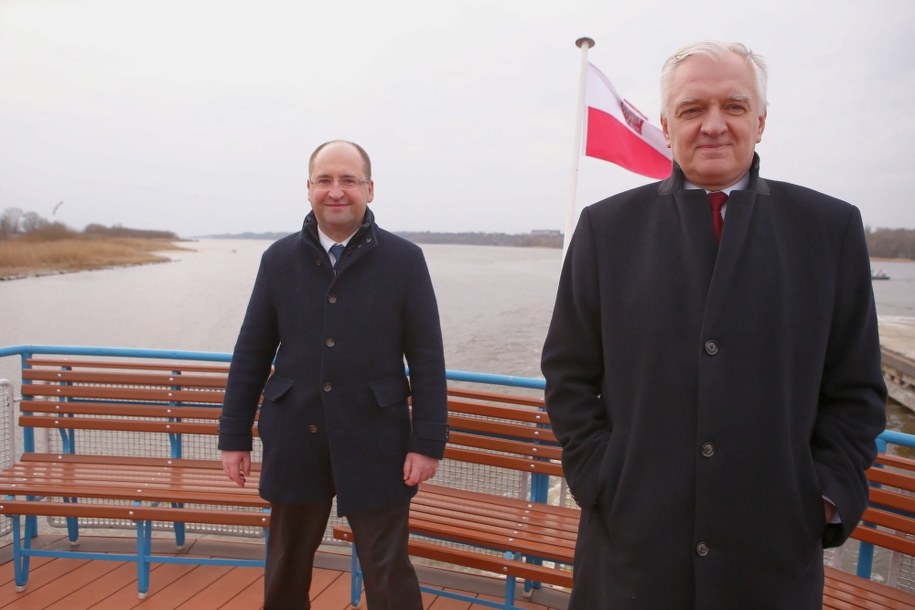 Adam Bielan i Jarosław Gowin /Piotr Augustyniak /PAP