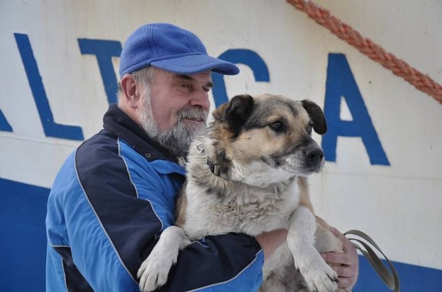 Adam Buczyński i pies Baltic /Rotary Gdynia /