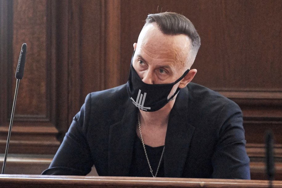 Adam Darski podczas rozprawy sądowej / 	Adam Warżawa    /PAP