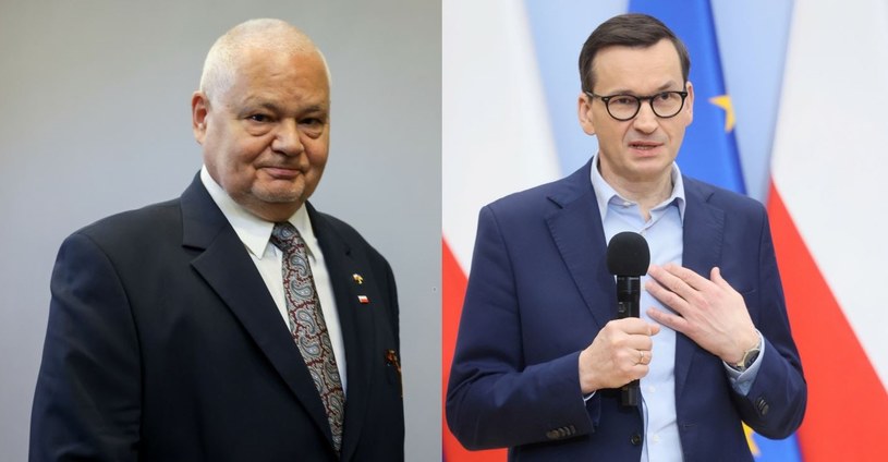 Adam Glapiński, prezes NBP (Fot. Jacek Dominski/REPORTER) i premier Mateusz Morawiecki (Fot.Wojciech Olkusnik/East News) /East News