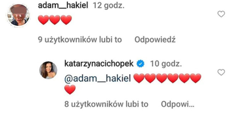 Adam Hakiel wymownie skomentował związek mamy /Instagram