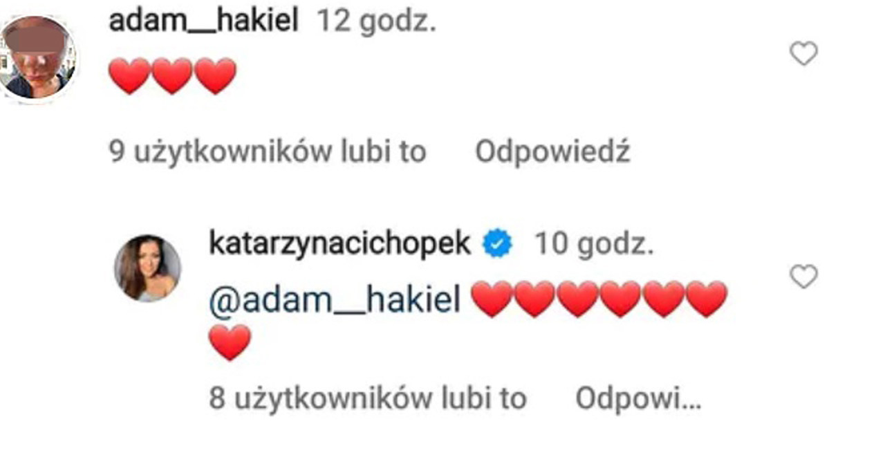 Adam Hakiel wymownie skomentował związek mamy /Instagram