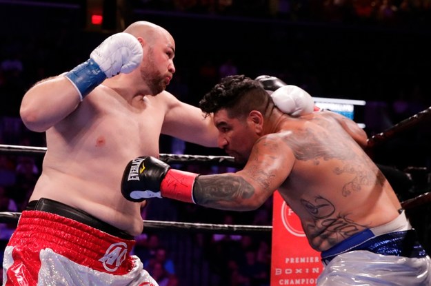 Adam Kownacki i Chris Arreola /JASON SZENES    /PAP/EPA