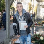 Adam Kraśko jako "gwiazda" kwestował na Powązkach
