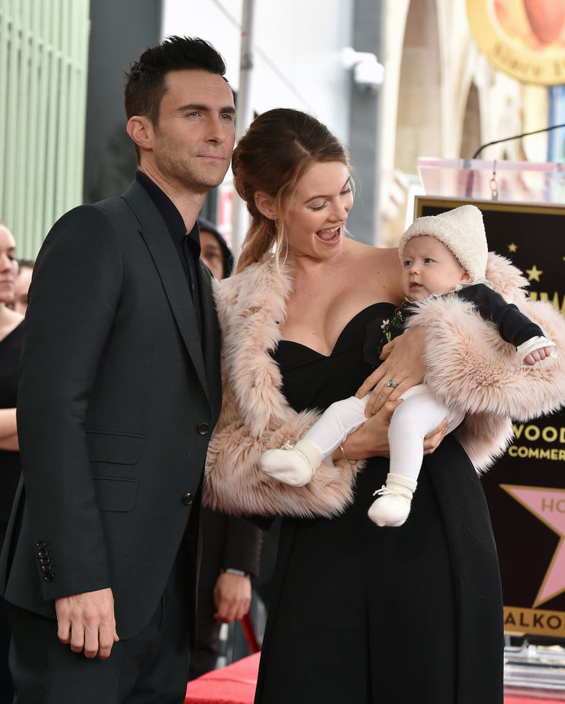 Adam Levine i Behati Prinsloo z córką /AXELLE/BAUER-GRIFFIN /Getty Images