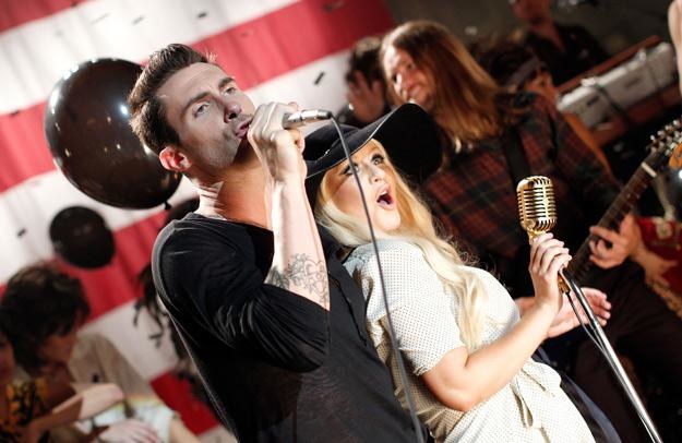 Adam Levine i Christina Aguilera nieraz ścierali się w programie "The Voice" - fot. Christopher Polk /Getty Images/Flash Press Media