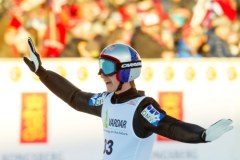 Adam Małysz na podium w Vikersund  