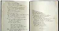 Adam Mickiewicz, Do młodości, rękopis pierwszej wersji Ody do młodości, Kowno 1820 /Encyklopedia Internautica