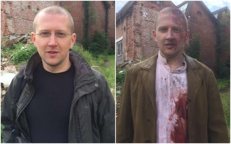 Adam przed charakteryzacją i po /Bartłomiej Paulus /RMF FM