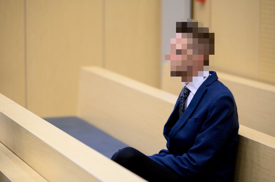 Adam Z. w poznańskim sądzie /	Jakub Kaczmarczyk   /PAP