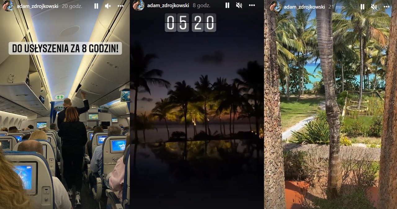 Adam Zdrójkowski pochwalił się widokami /Screen z instastory www.instagram.com/adam_zdrojkowski /Instagram