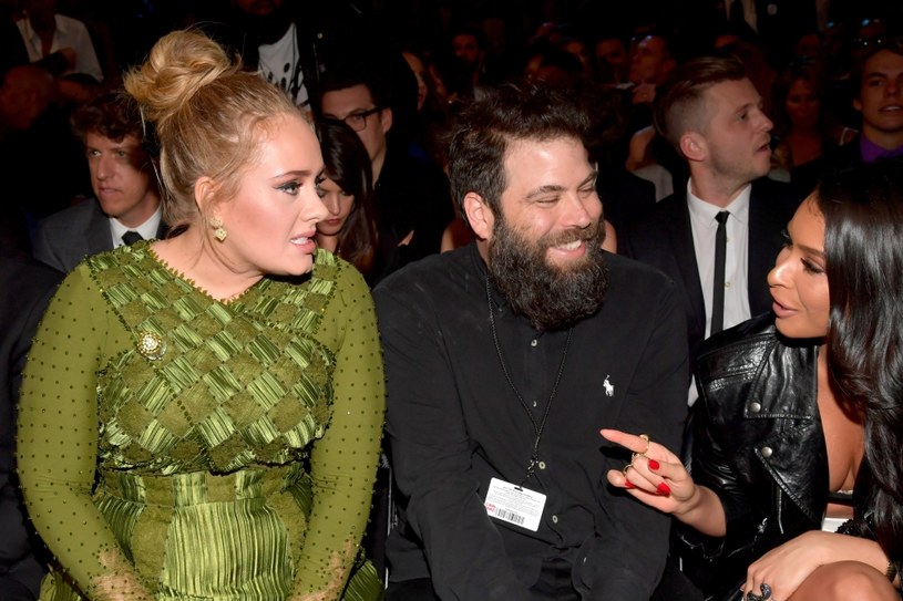 Adele i Simon Konecki na gali Grammy 2017 /Lester Cohen /Getty Images