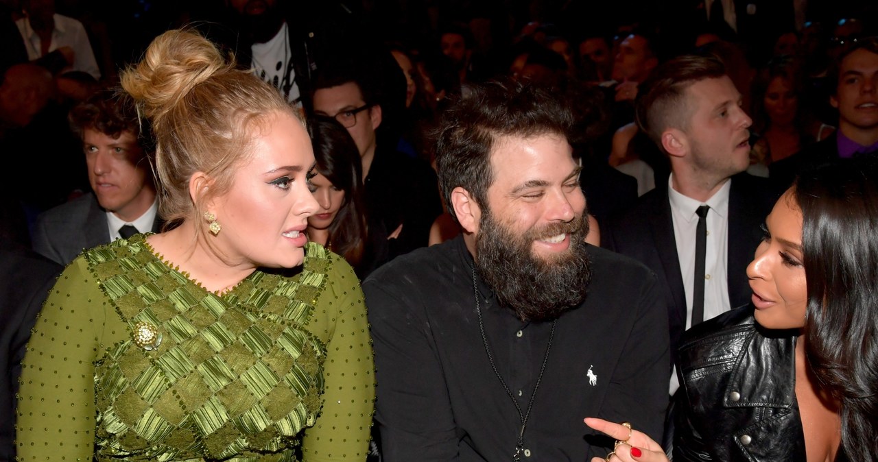 Adele i Simon Konecki na gali Grammy 2017 /Lester Cohen /Getty Images