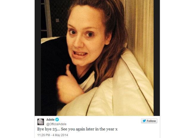 Adele na Twitterze /oficjalna strona wykonawcy