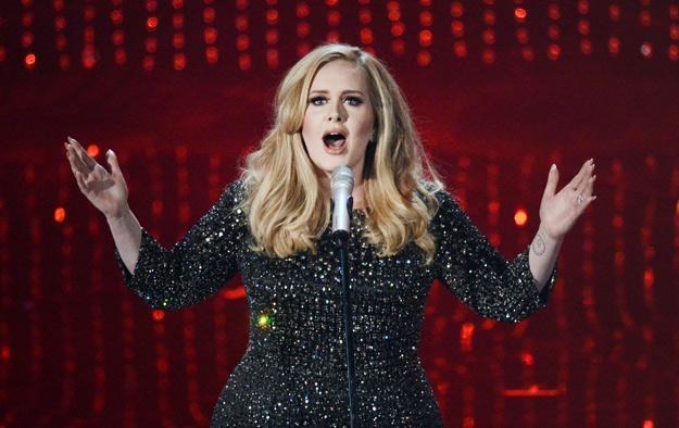 Adele podczas oscarowej gali - fot. Kevin Winter /Getty Images/Flash Press Media