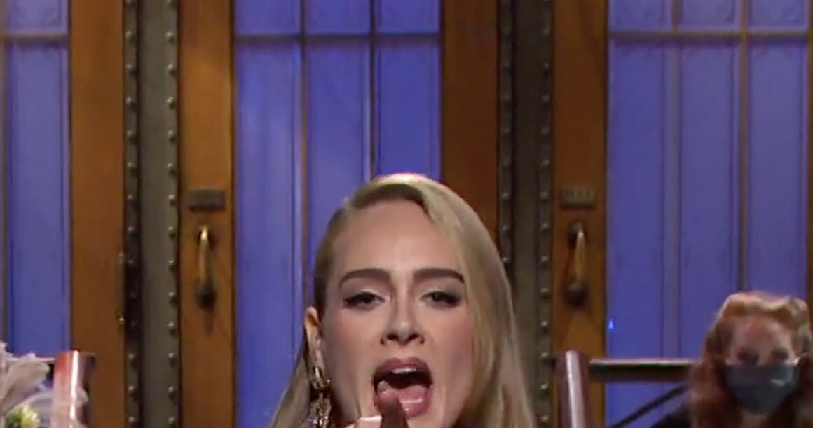 Adele w programie Saturday Night Live w 2021 roku /NBC/ SNL/Ferrari Press /East News